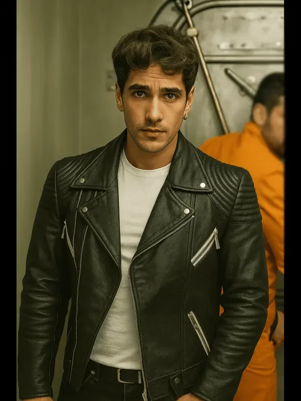 Pau Simon Billionaires’ Bunker S01 Black Leather Jacket