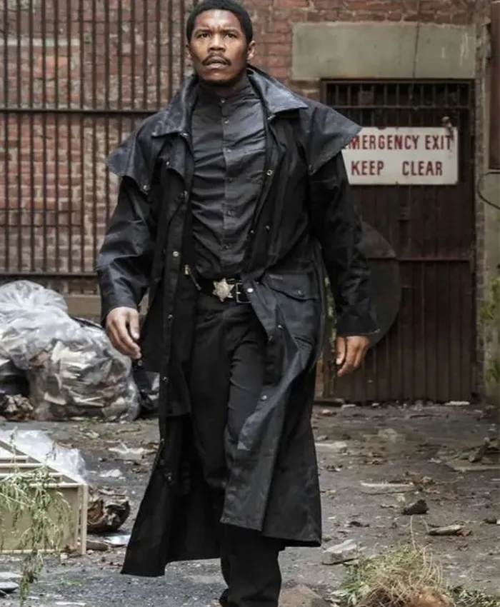 Perlie Armstrong The Walking Dead Dead City S02 Black Coat Perlie Armstrong The Walking Dead Dead City S02 Black Coat