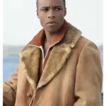 Pose Ricky Brown Suede Shearling Jacket