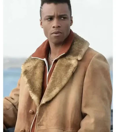 Pose Ricky Brown Suede Shearling Jacket