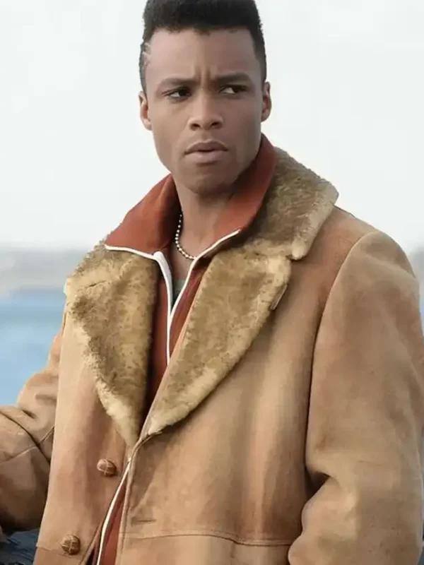Pose Ricky Brown Suede Shearling Jacket