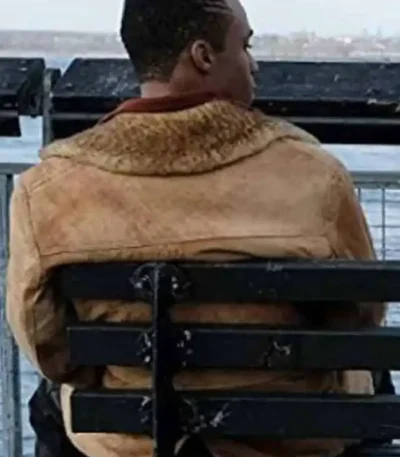 Pose Ricky Brown Suede Shearling Jacket
