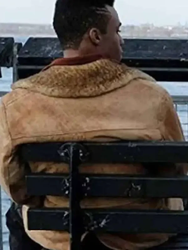Pose Ricky Brown Suede Shearling Jacket