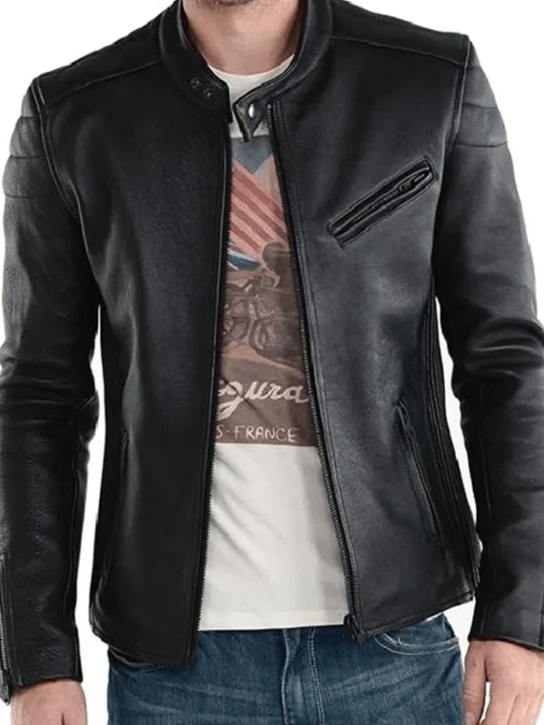 Quinn Reacher S03 Black Leather Jacket