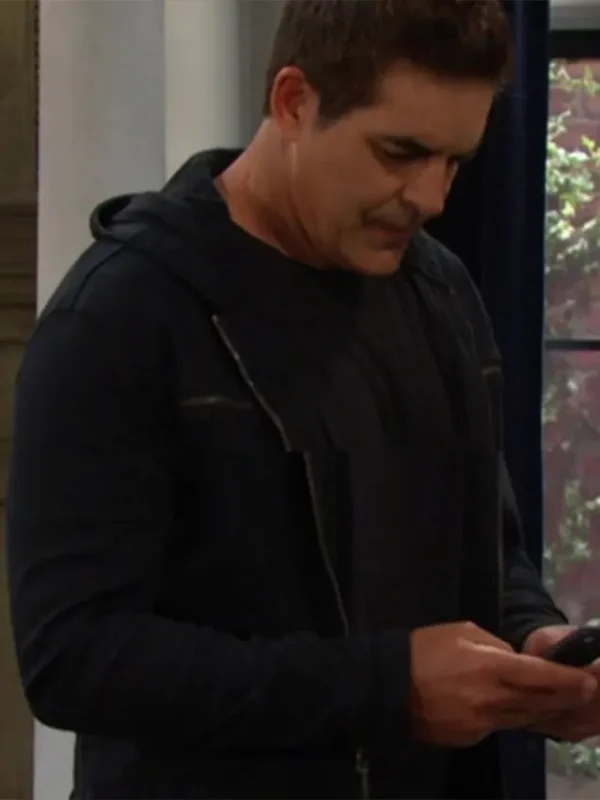 Rafe Hernandez Days Of Our Lives Black Hooded Jacket