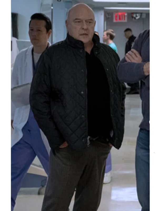 Randall Stabler Law and Order Organized Crime S05 Black Quilted Jacket