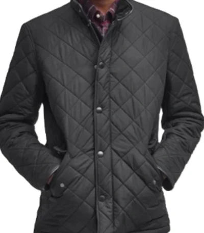 Randall Stabler Law and Order Organized Crime S05 Black Quilted Jacket