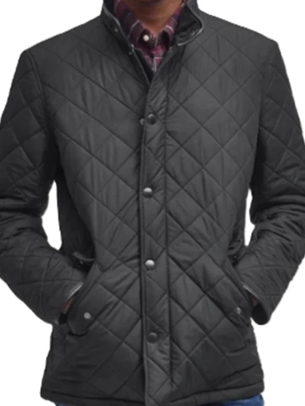 Randall Stabler Law and Order Organized Crime S05 Black Quilted Jacket