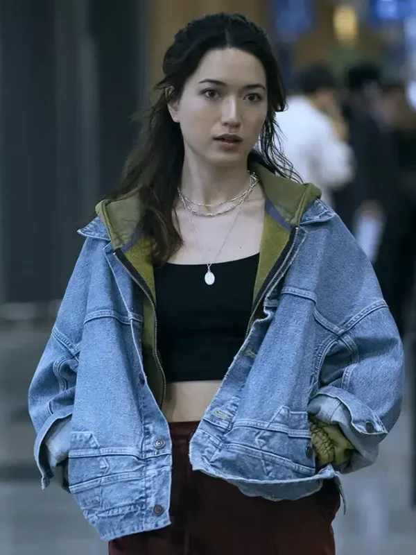 Reina Hardesty Butterfly S01 Blue Denim Jacket