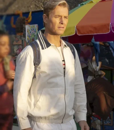 Rick Cosnett Doctor Odyssey S01 White Cotton Jacket