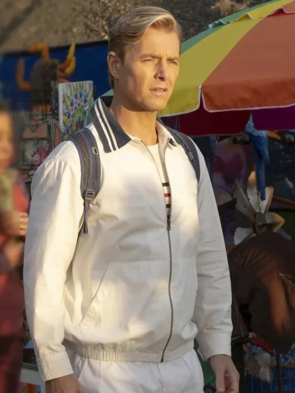 Rick Cosnett Doctor Odyssey S01 White Cotton Jacket