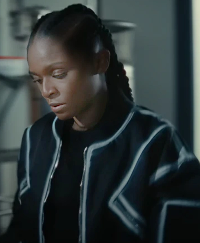 Riri Williams Ironheart Black Bomber Jacket Riri Williams Ironheart Black Bomber Jacket