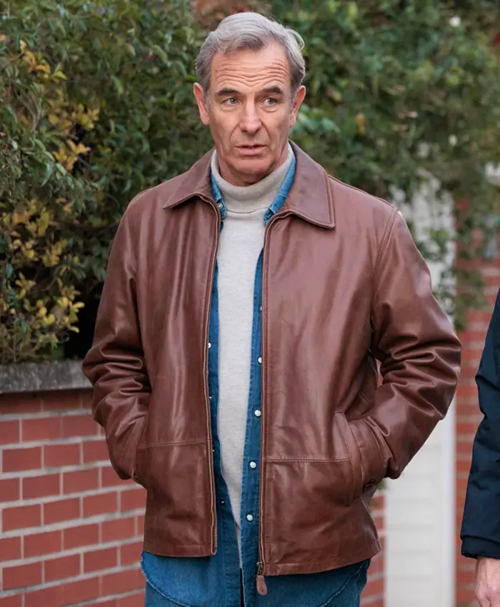 Robson Green The Game 2025 Leather Jacket Robson Green The Game 2025 Leather Jacket