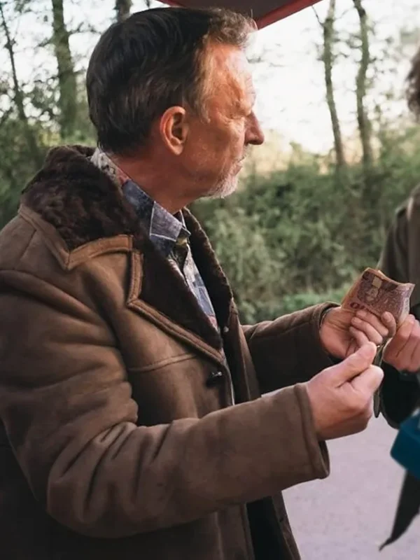 Rory Mullen Video Nasty S01 Brown Leather Coat