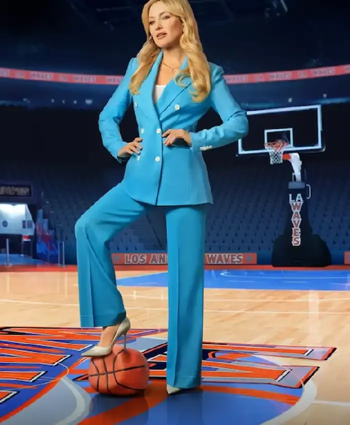 Running Point S02 Kate Hudson Blue Suit Running Point S02 Kate Hudson Blue Suit