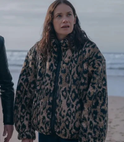 Ruth Wilson Down Cemetery Road S01 Sherpa Printed Jacket