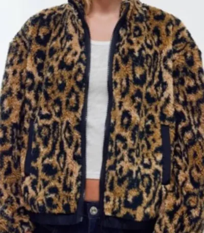 Ruth Wilson Down Cemetery Road S01 Sherpa Printed Jacket