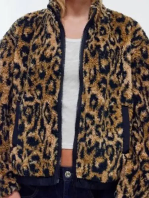 Ruth Wilson Down Cemetery Road S01 Sherpa Printed Jacket