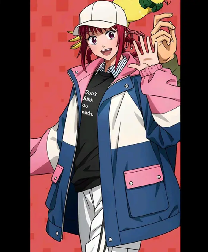 Sakamoto Days Lu Shaotang Blue and Pink Jacket Sakamoto Days Lu Shaotang Blue and Pink Jacket