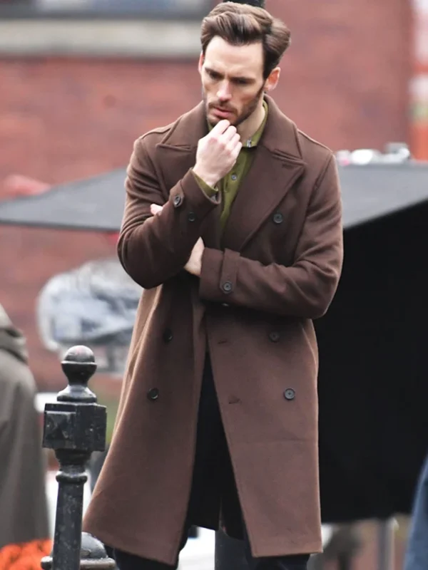 Sam Claflin Lazarus S01 Brown Wool Coat