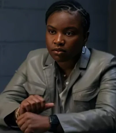 Samira Parker Ballard S01 Grey Leather Jacket