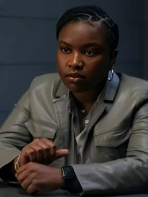 Samira Parker Ballard S01 Grey Leather Jacket