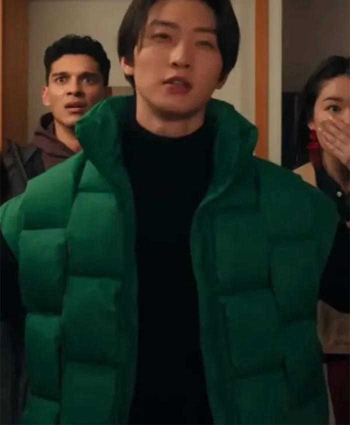 Sang Heon Lee Xo Kitty Green Puffer Vest Sang Heon Lee Xo Kitty Green Puffer Vest