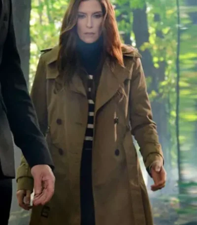 Sarah Levy SurrealEstate S03 Brown Trench Coat