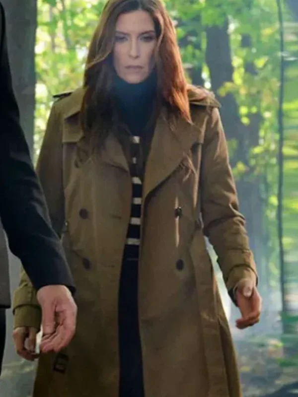 Sarah Levy SurrealEstate S03 Brown Trench Coat