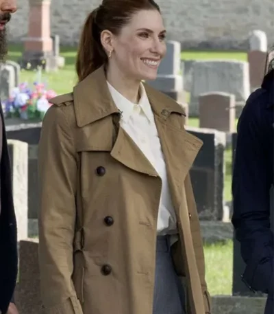 Sarah Levy SurrealEstate S03 Brown Trench Coat