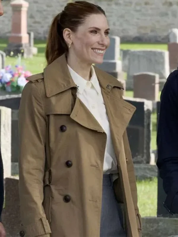 Sarah Levy SurrealEstate S03 Brown Trench Coat