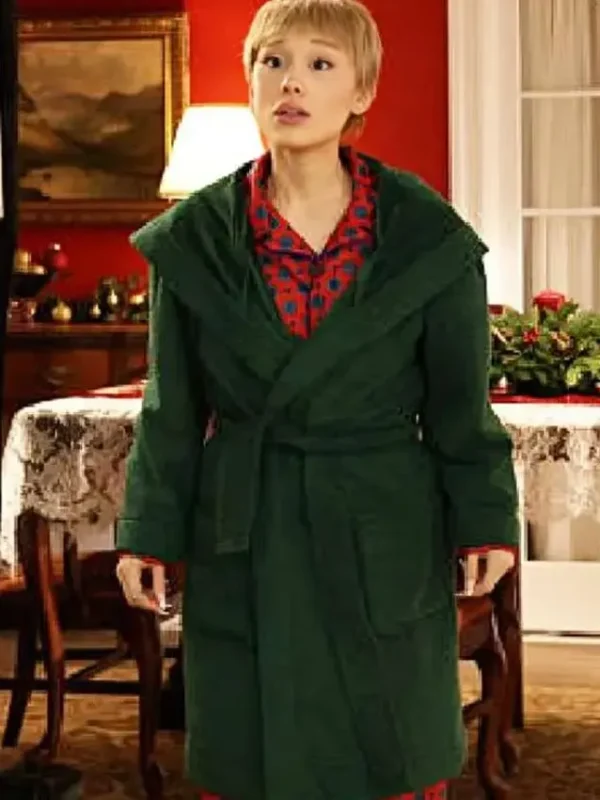 Saturday Night Live Ariana Grande Green Coat