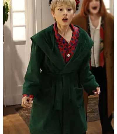Saturday Night Live Ariana Grande Green Coat