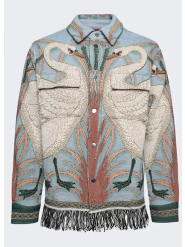 Sean Lew The Cleaning Lady S04 Swan Print Jacket