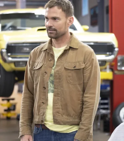 Seann William Scott Shifting Gears S02 Brown Jacket