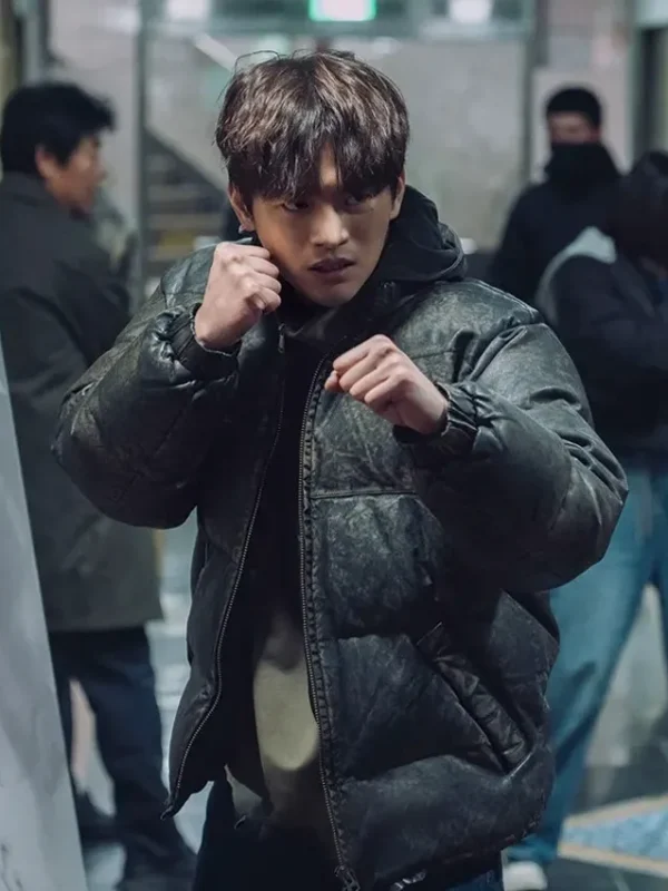 Seo In-guk Twelve S01 Black Puffer Jacket