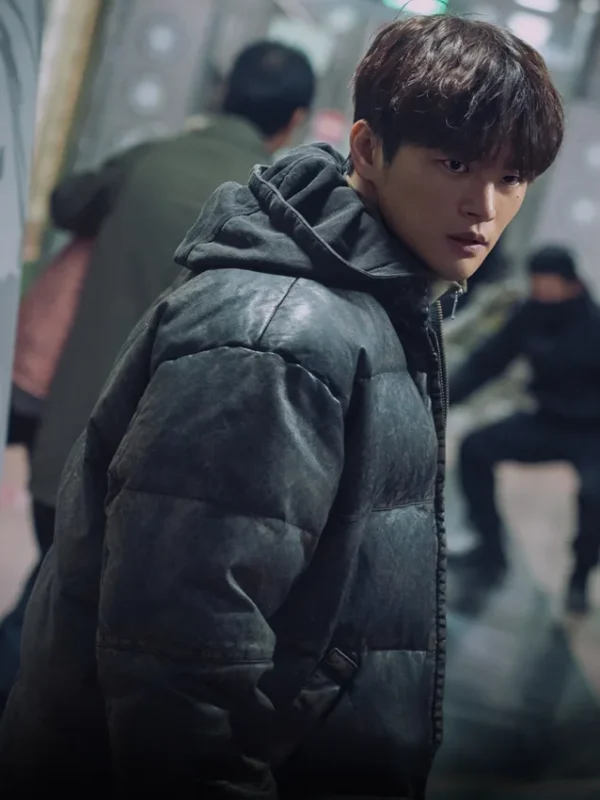 Seo In-guk Twelve S01 Black Puffer Jacket