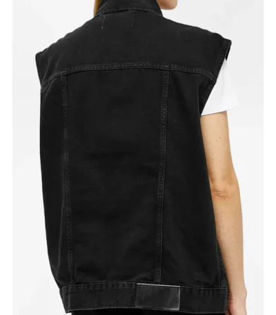 Shaniqua Okwok Maigret S01 Black Denim Vest