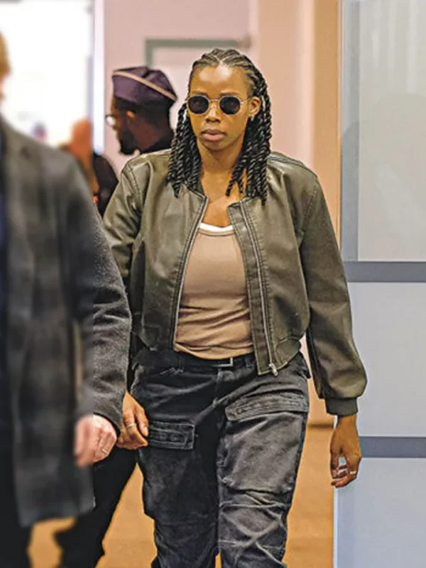 Shaniqua Okwok Maigret S01 Bomber Leather Jacket