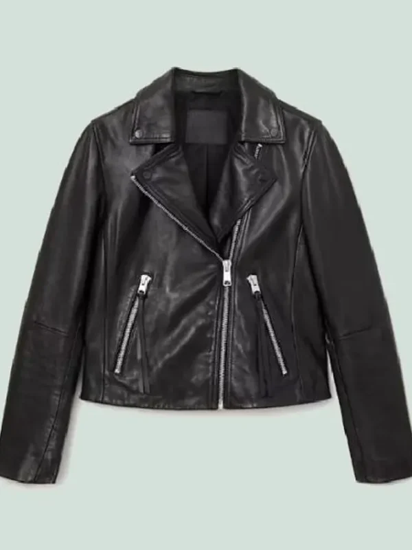 Mint 2026 Shannon Black Leather Jacket