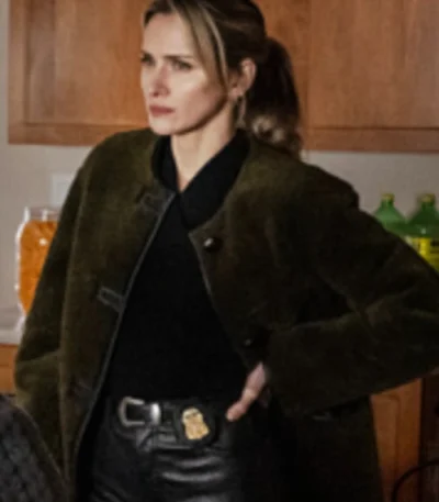 Shantel VanSanten FBI Most Wanted S06 Brown Fur Jacket