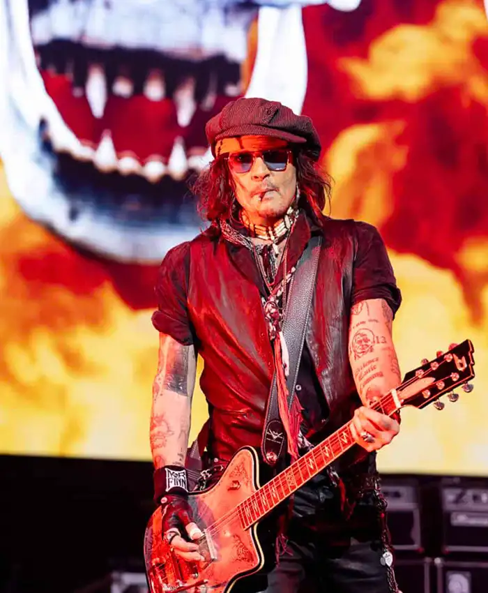 Johnny Depp Scarborough Theatre Black Vest Johnny Depp Scarborough Theatre Black Vest