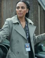Marsha Thomason The Bay S05 Grey Coat