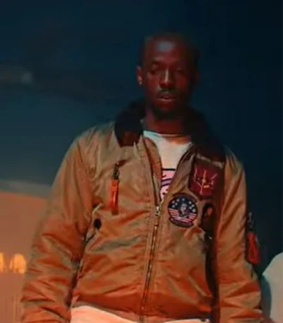 Abu Dukuly Don’t Look Away 2023 Satin Bomber Jacket