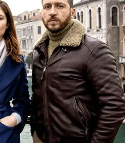 Alessandro Roja Don’t Leave Me Bomber Leather Jacket
