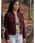 The Way Home Alice Dhawan Burgundy Jacket