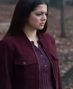 The Way Home Alice Dhawan Burgundy Jacket