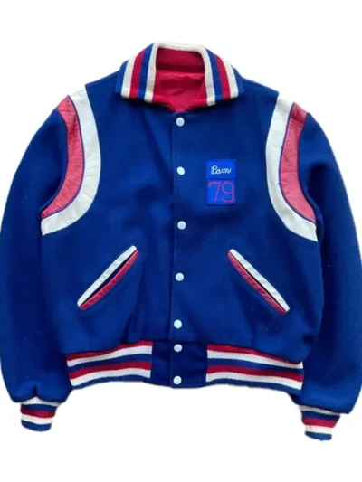 Band Varsity Blue Independence Day Bomber Jacket