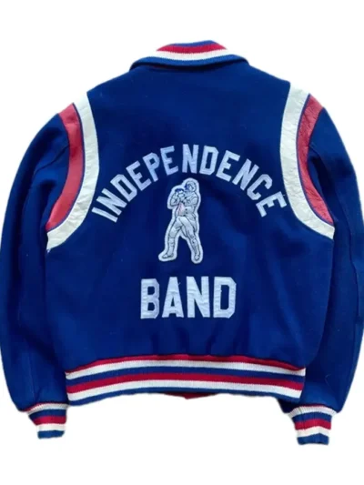 Band Varsity Blue Independence Day Bomber Jacket