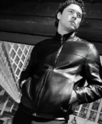 Belmont Cameli x VMAN Black Leather Jacket
